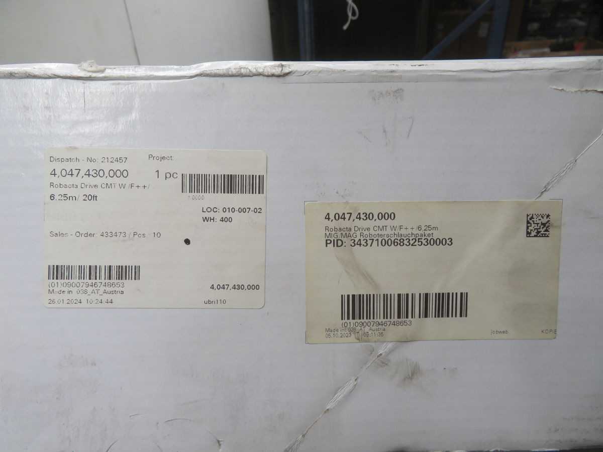 FRONIUS 4,047,430,000 WIRE FEEDER, 0.8-25 M/MIN WIRE FEED, 0.8-1.6 MM WIRE DIA, 6.25M CABLE - CORDSET CABLES