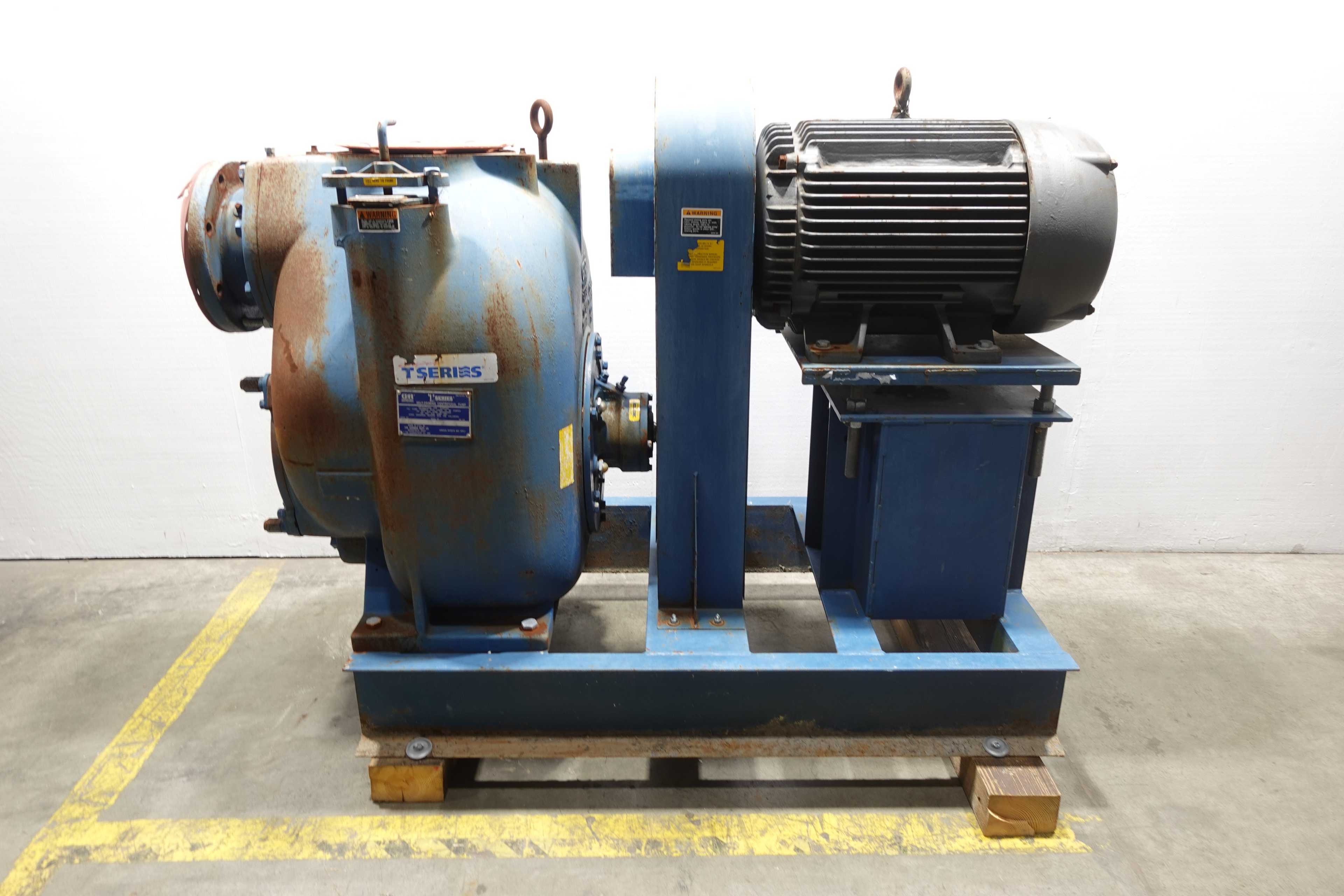 GORMAN-RUPP T8A61S-B CENTRIFUGAL PUMP; BALDOR 60 HP MOTOR