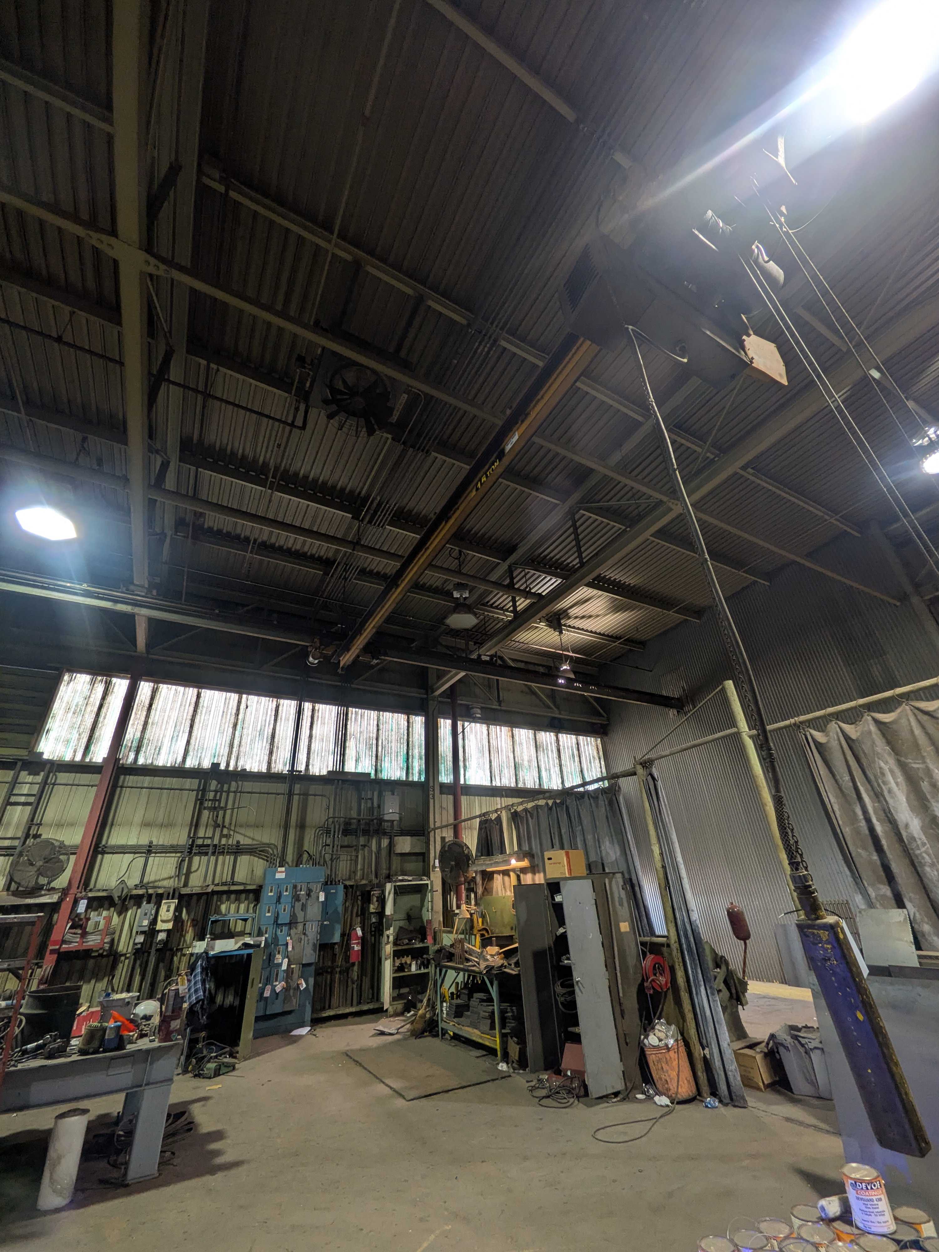 1970 Cleveland 1.5 Ton Bridge Crane - Rails Not Included - BRIDGE CRANE
