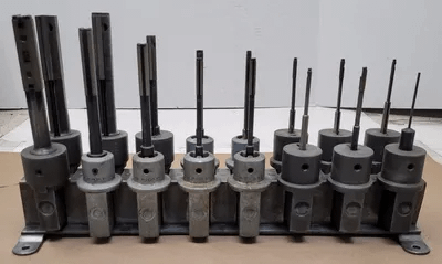 SUNNEN HONING MANDREL SET (16 MANDRELS) W/ RACK - MACHINE TOOLING