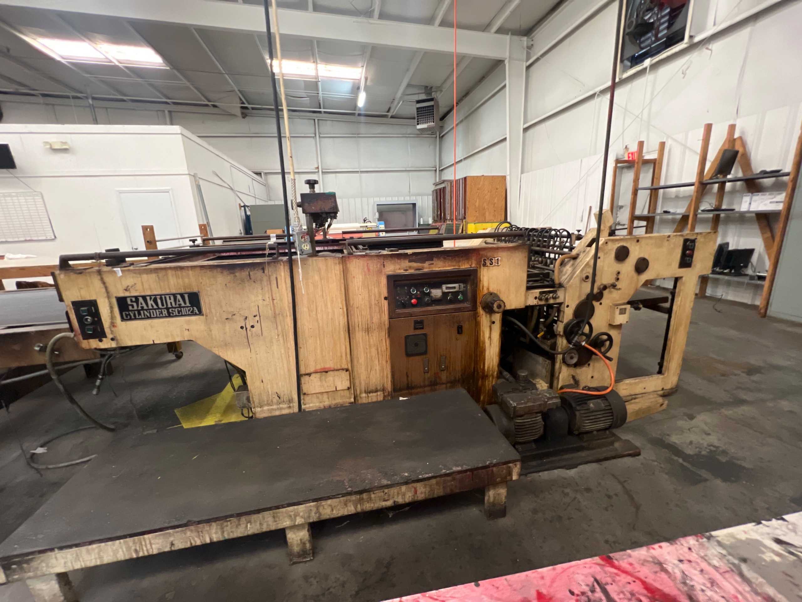 SAKURAI SC102A CYLINDER PRINTING PRESS - PRINTING