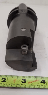CARBOLOY INDEXABLE END MILL W/ CAT 40 TAPER, OAL: 7.125”, PROJECTION: 4.250”, BODY DIAMETER: 2.00” - MACHINE TOOLING