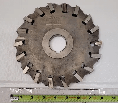 INGERSOLL 2508S SAWMILL CUTTER, 8" DIA, .46" THICK, 1.5" ARBOR - MACHINE TOOLING
