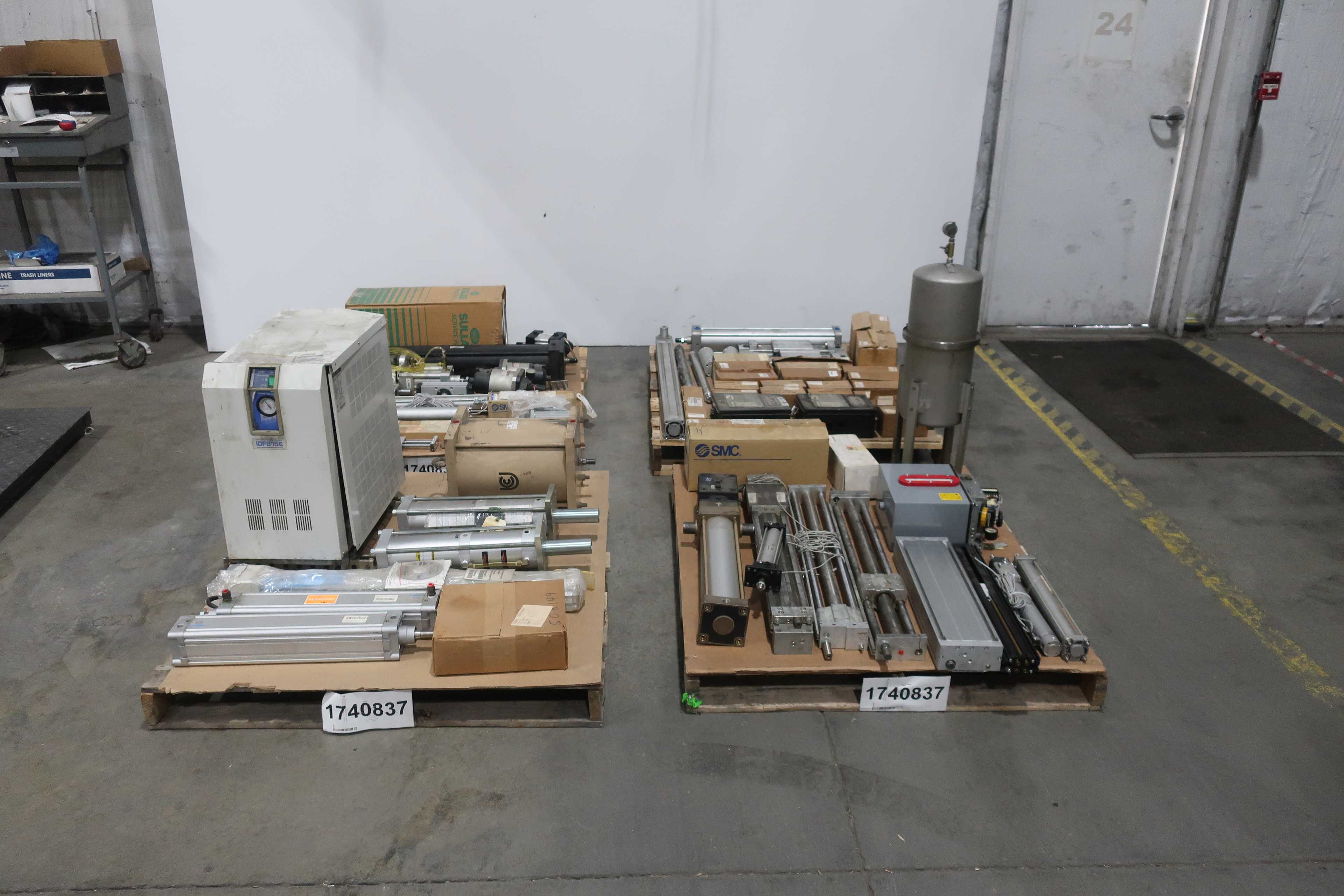 SKU 1740837 - 4 PALLETS OF ASSORTED PNEUMATIC REPLACEMENT PARTS - PNEUMATIC PARTS