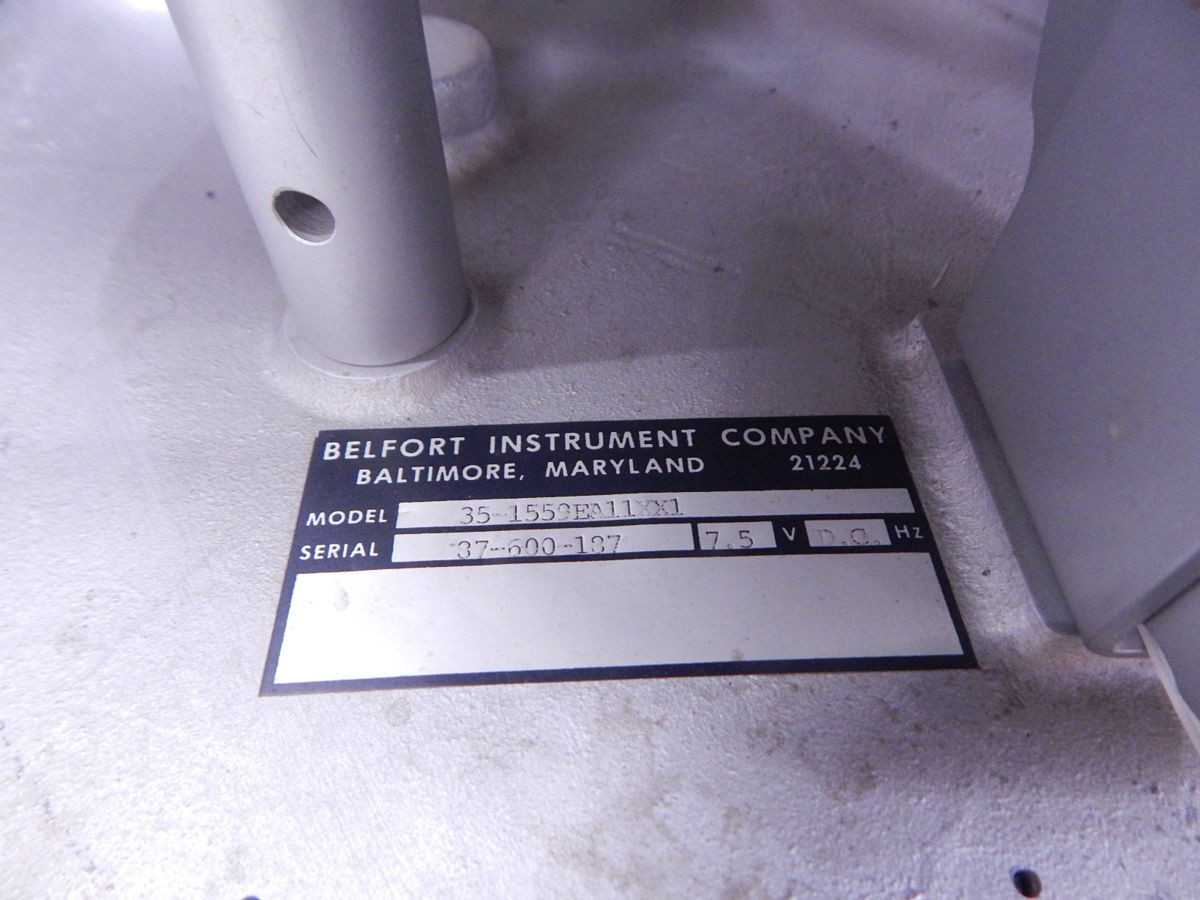 LOT OF 5 BELFORT INSTRUMENT FISHER & PORTE 1559EA11B 35C 35-1559EA11XX1 LOT OF VINTAGE PRECIPITATION GAGE - INSTRUMENTATION
