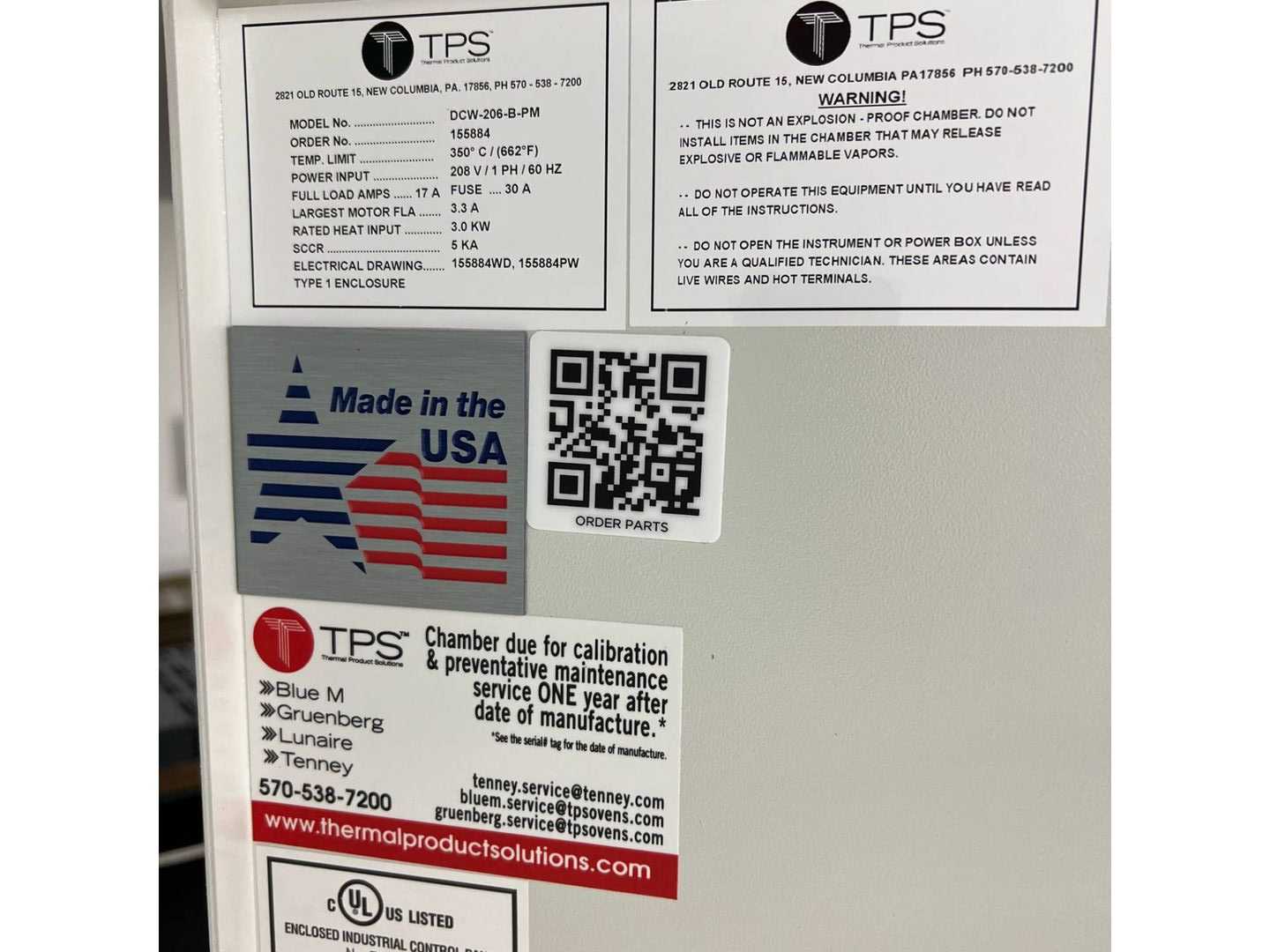 2021 TPS DCW-206-B-PM CHEMICAL BAKING OVEN - PROCESS EQUIPMENT