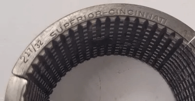 SUPERIOR CINCINNATI 2 17/32" MASTER SERRATED COLLET PAD (1-7/8” H) - MACHINE TOOLING