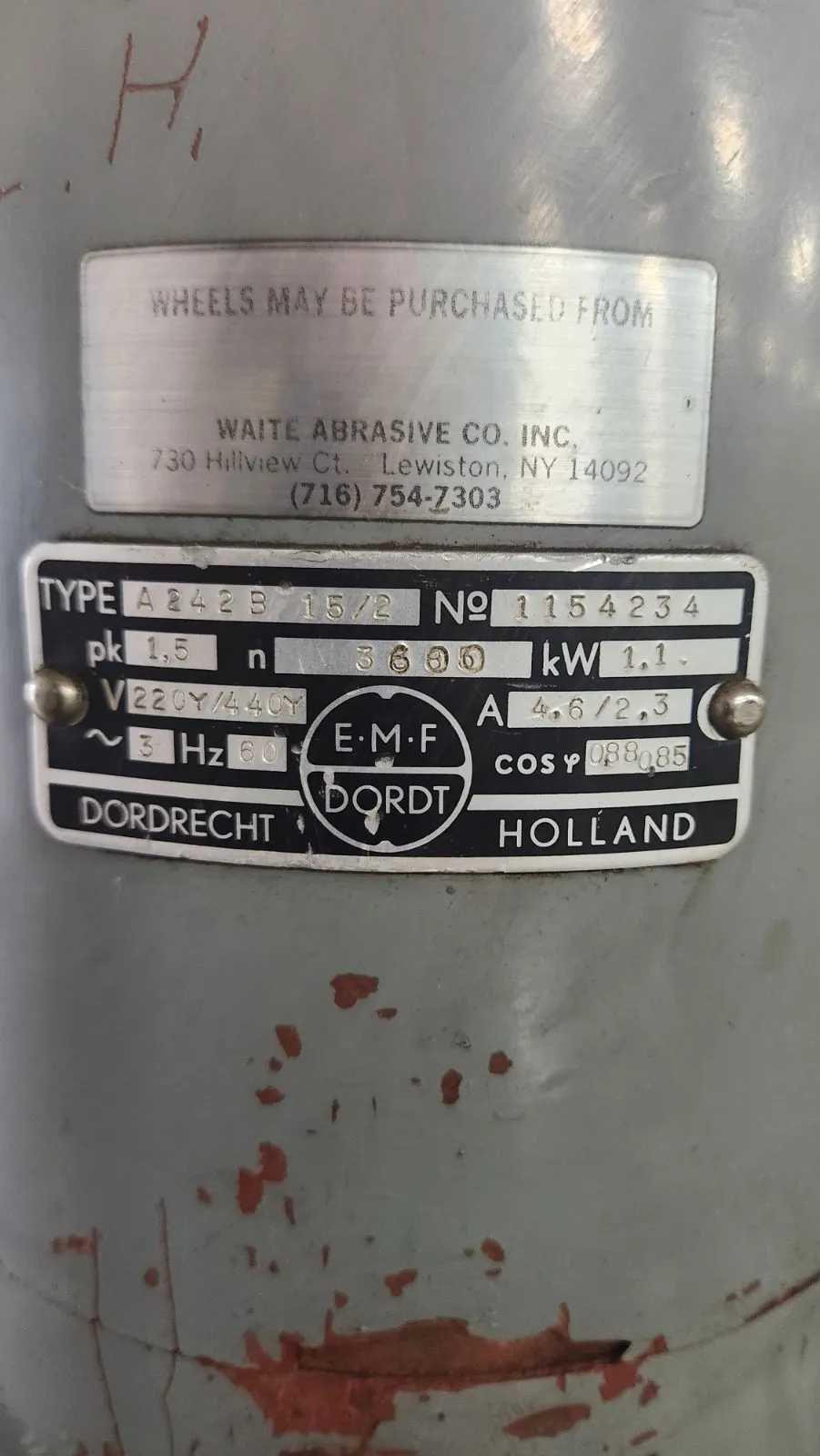MEDINA MODEL B END GRINDER, 46" GRINDING CAPACITY, 10" X 15" CHUCK, 7" X 3" WHEEL - GRINDING MACHINES