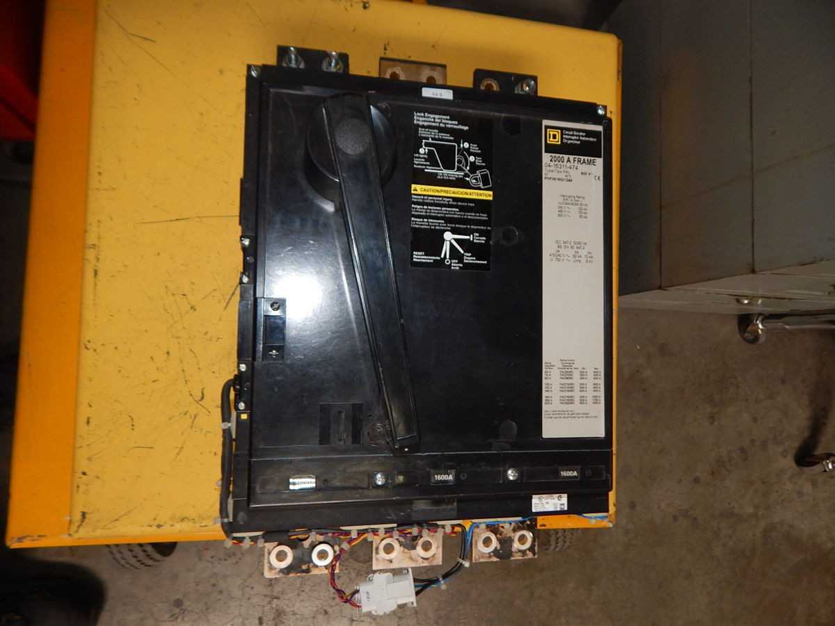 SQUARE D 04-15311-474 CIRCUIT BREAKER, 3-POLE, 1600 A, 600 VAC, 42 KAIC IC, I-LINE - CIRCUIT BREAKERS