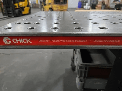 CHICK WORKHOLDING FOUNDATION PLATE, 37.25IN L X 16IN W X 1.4IN H, 203LBS, 12MM BOLT HOLES - MACHINE TOOLING