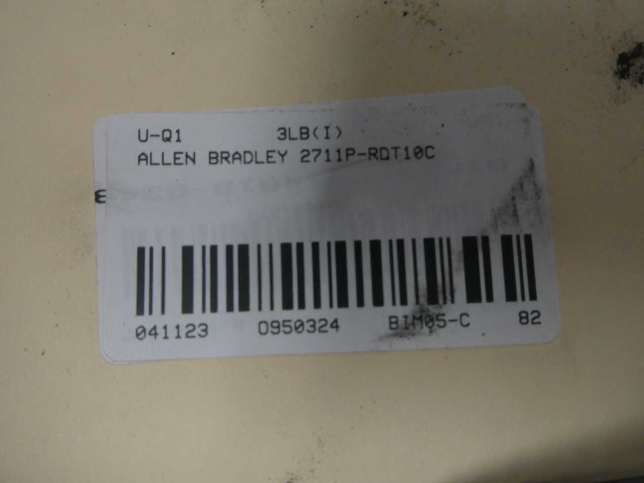 SKU 950324 - ALLEN BRADLEY 2711P-T10C4D1 PANELVIEW PLUS 1000 - OPERATOR INTERFACE PANELS