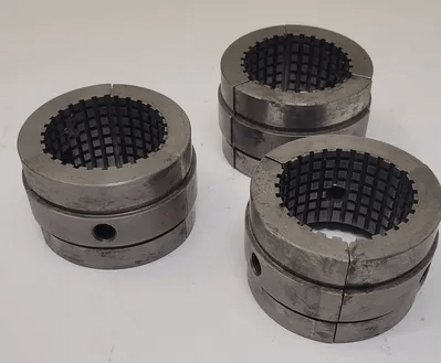 SUPERIOR CINCINNATI 2 1/8" MASTER SERRATED COLLET PAD SET OF 3 - MACHINE TOOLING