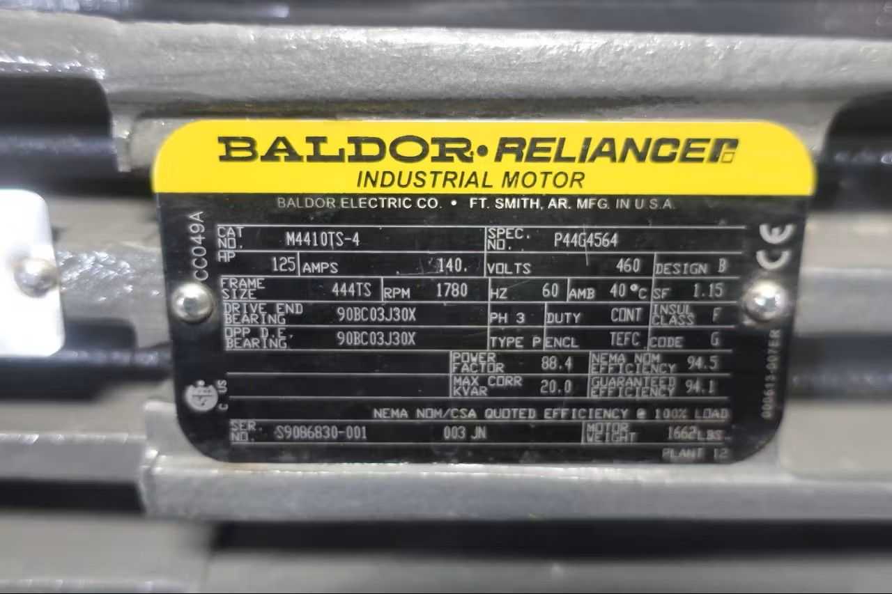 SKU 1711172 - BALDOR M4410TS-4 INDUSTRIAL AC MOTOR - AC MOTOR