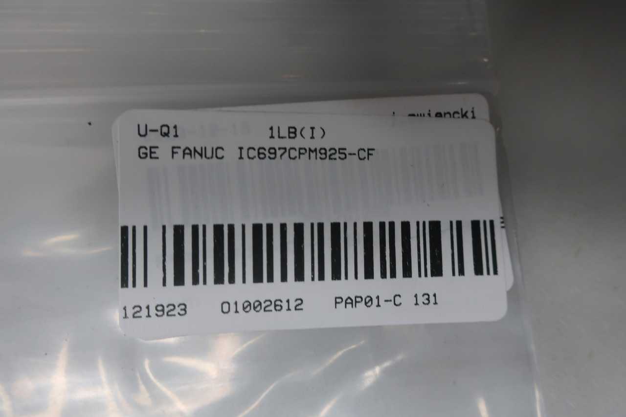 SKU 1002612 - GE FANUC IC697CPM925-CF PROCESSOR MODULE - PROCESSOR MODULES