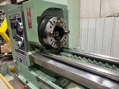 2001 KINGSTON CHK-3000 CNC LATHE, 30IN SWING, 120IN BETWEEN CENTERS, 12.25IN BORE, 40 HP POWER - CNC LATHES