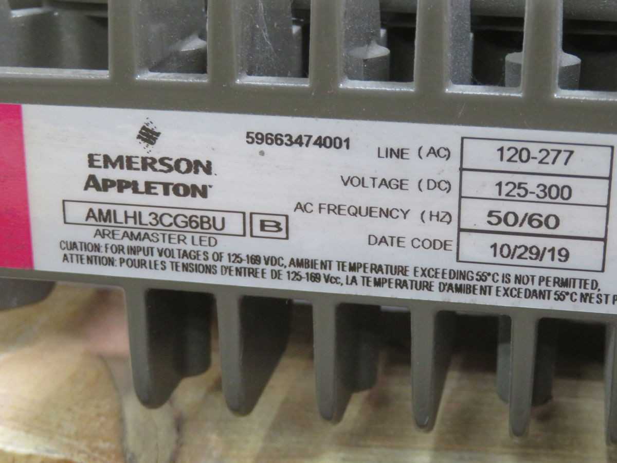 EMERSON AMLHL3CG6BU LEDS, 30K LM, 5000K, 70 CRI, 249W POWER, 120-277V, IP66, -40/+55C TEMP - LIGHT FIXTURES