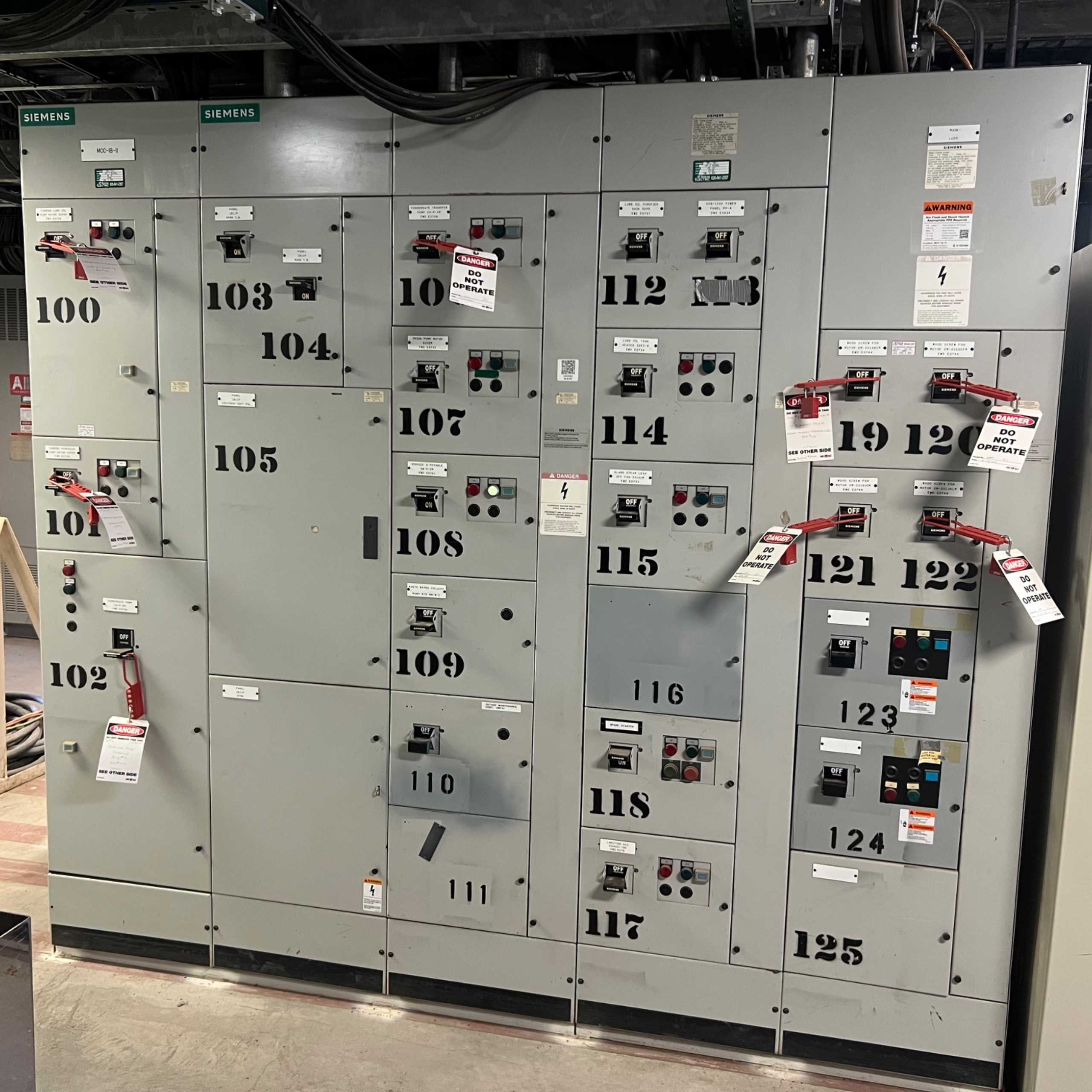 BULK QTY OF SIEMENS MOTOR CONTROL CENTERS - MOTOR CONTROL CENTERS