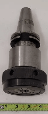KENNAMETAL CV40TG150488 CAT 40 COLLET CHUCK OAL: 7.5” GAUGE: 4.75” BODY DIA: 2.60” - MACHINE TOOLING