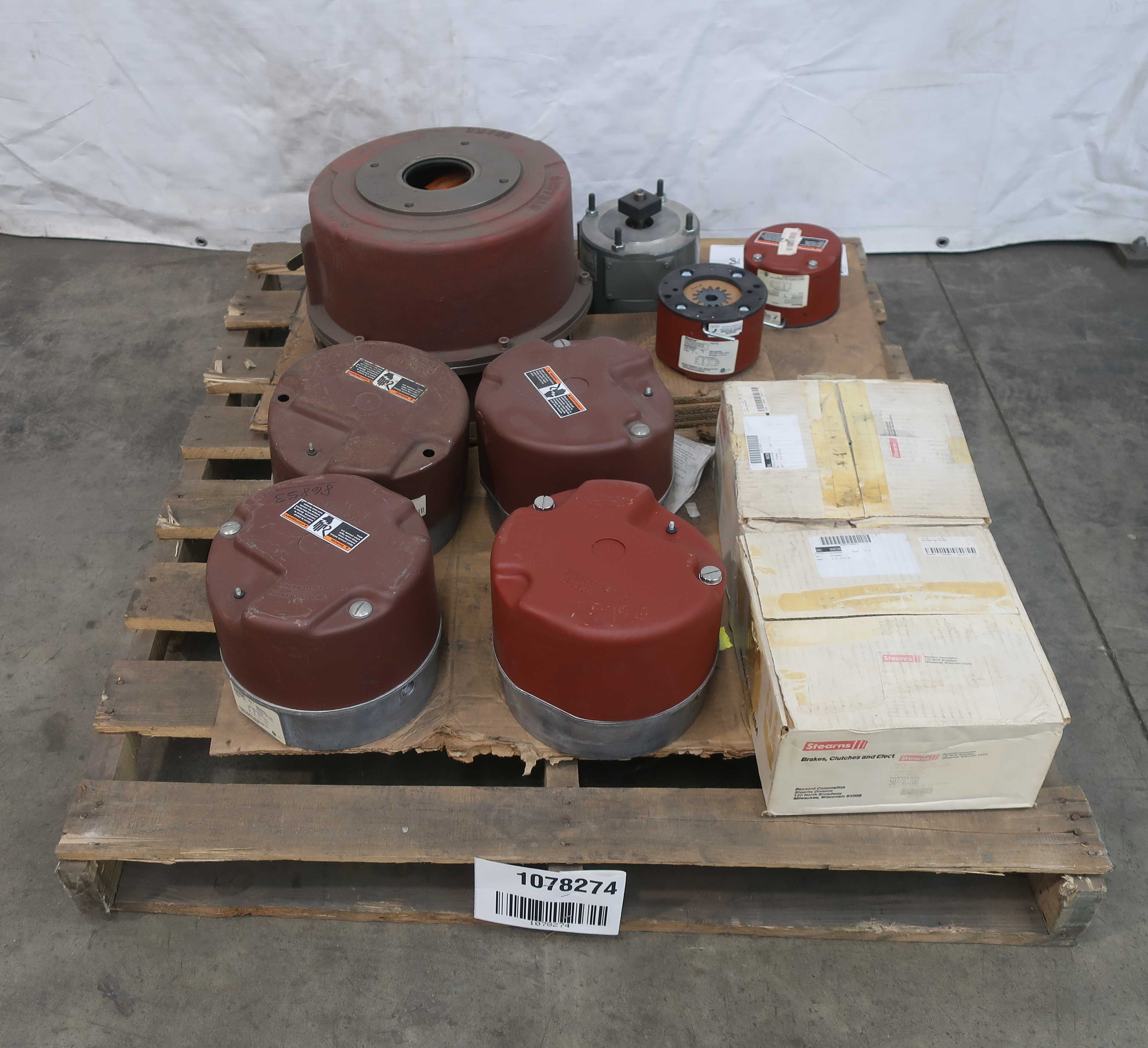 PALLET OF STERNS BRAKES AND HOUSINGS - BRAKES & CLUTCHES