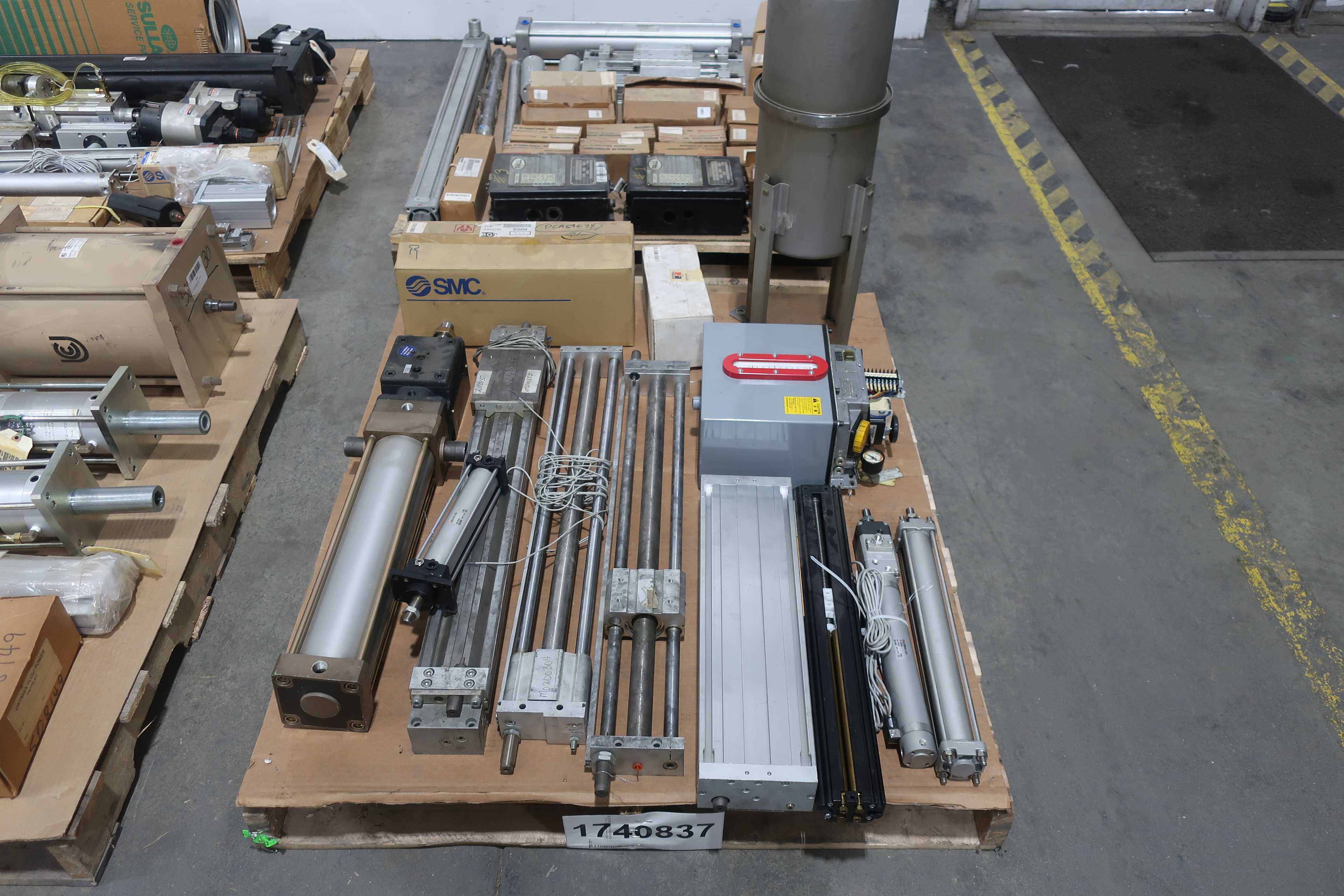 SKU 1740837 - 4 PALLETS OF ASSORTED PNEUMATIC REPLACEMENT PARTS - PNEUMATIC PARTS