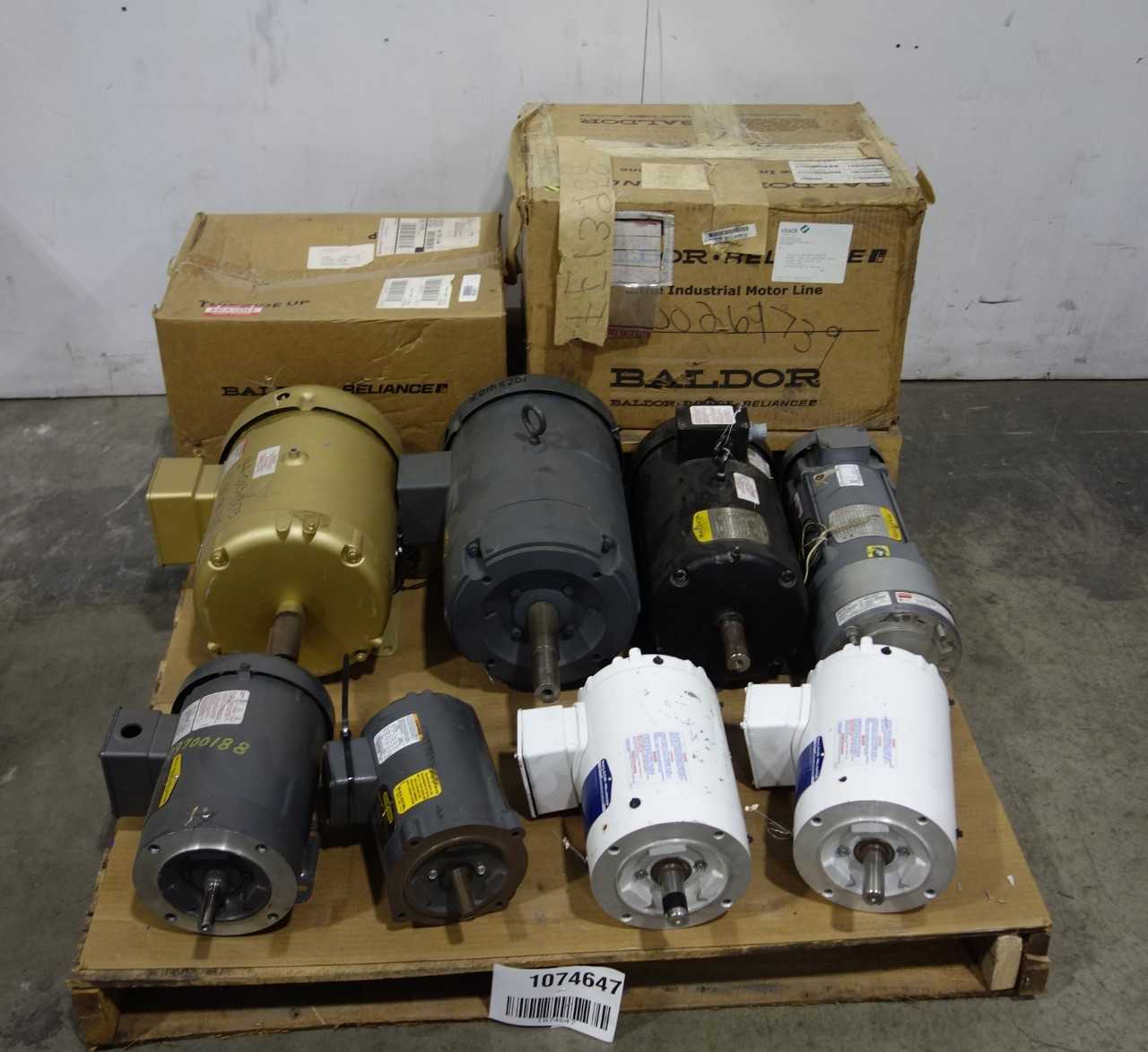 SKU 1074647 - PALLET OF ASSORTED BALDOR ELECTRIC MOTORS - ELECTRIC MOTORS