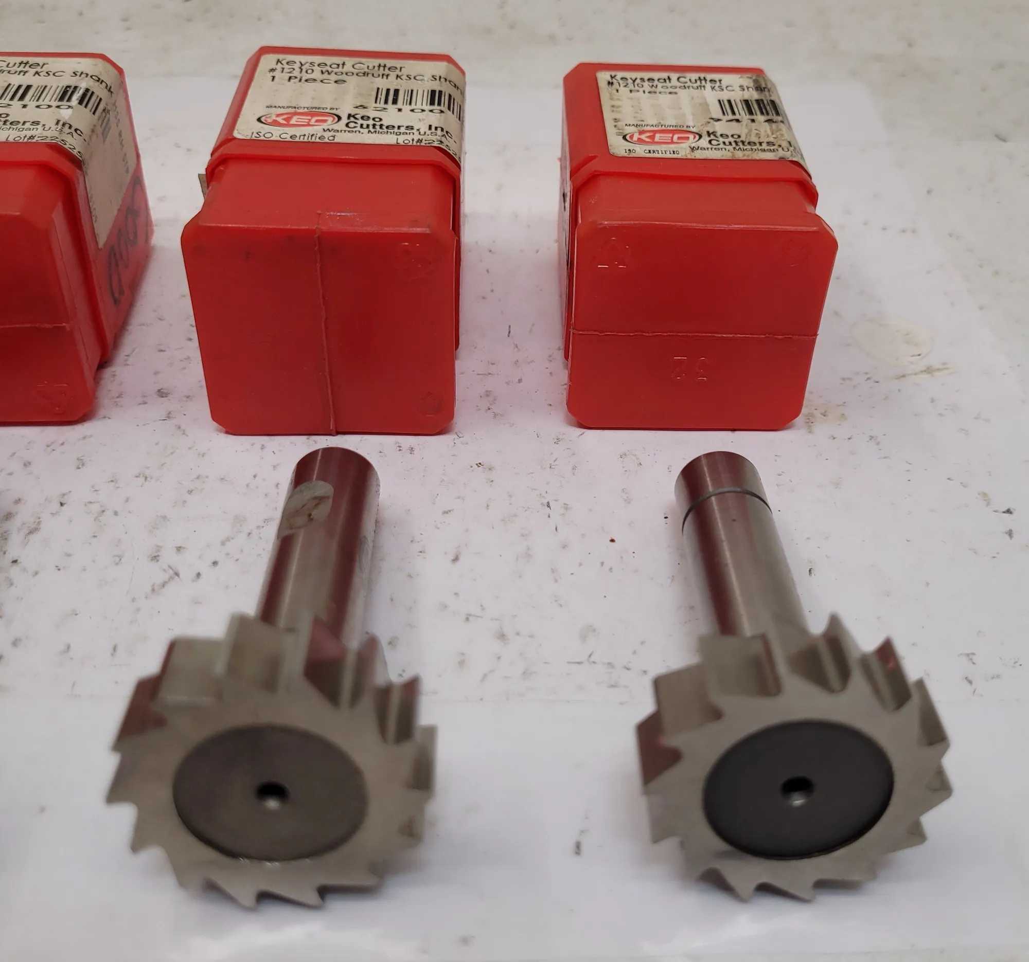 KEO #1210 WOODRUFF KEYSEAT CUTTER, HSS, RH CUT, 1-1/4" HEAD DIA X 3/8" HEAD WIDTH - MACHINE TOOLING