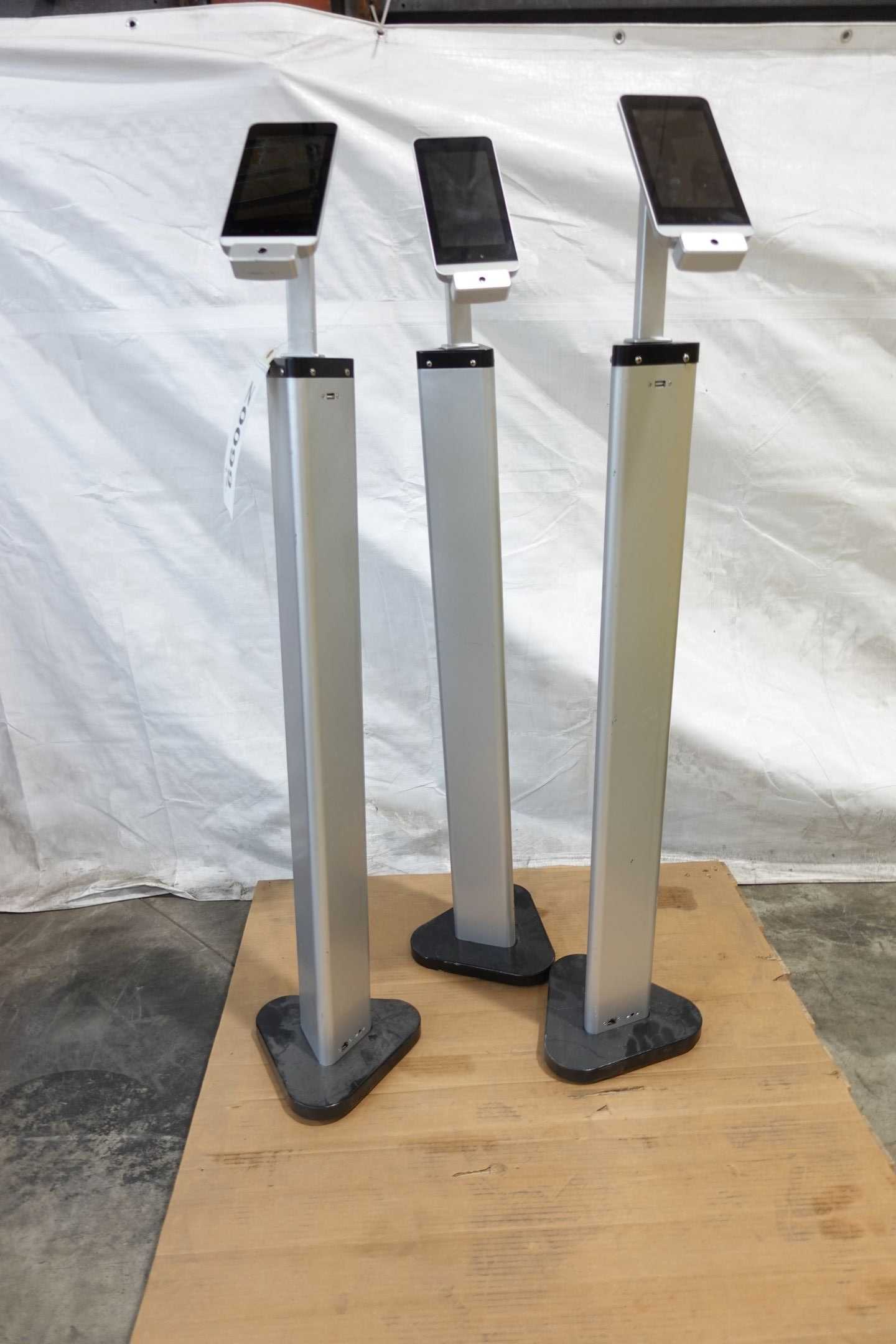 LOT OF 3 ACCESS CONTROL CAMERA VK-20S-PRO TEMPERATURE SCANNER KIOSKS - SAFETY EQUIPMENT