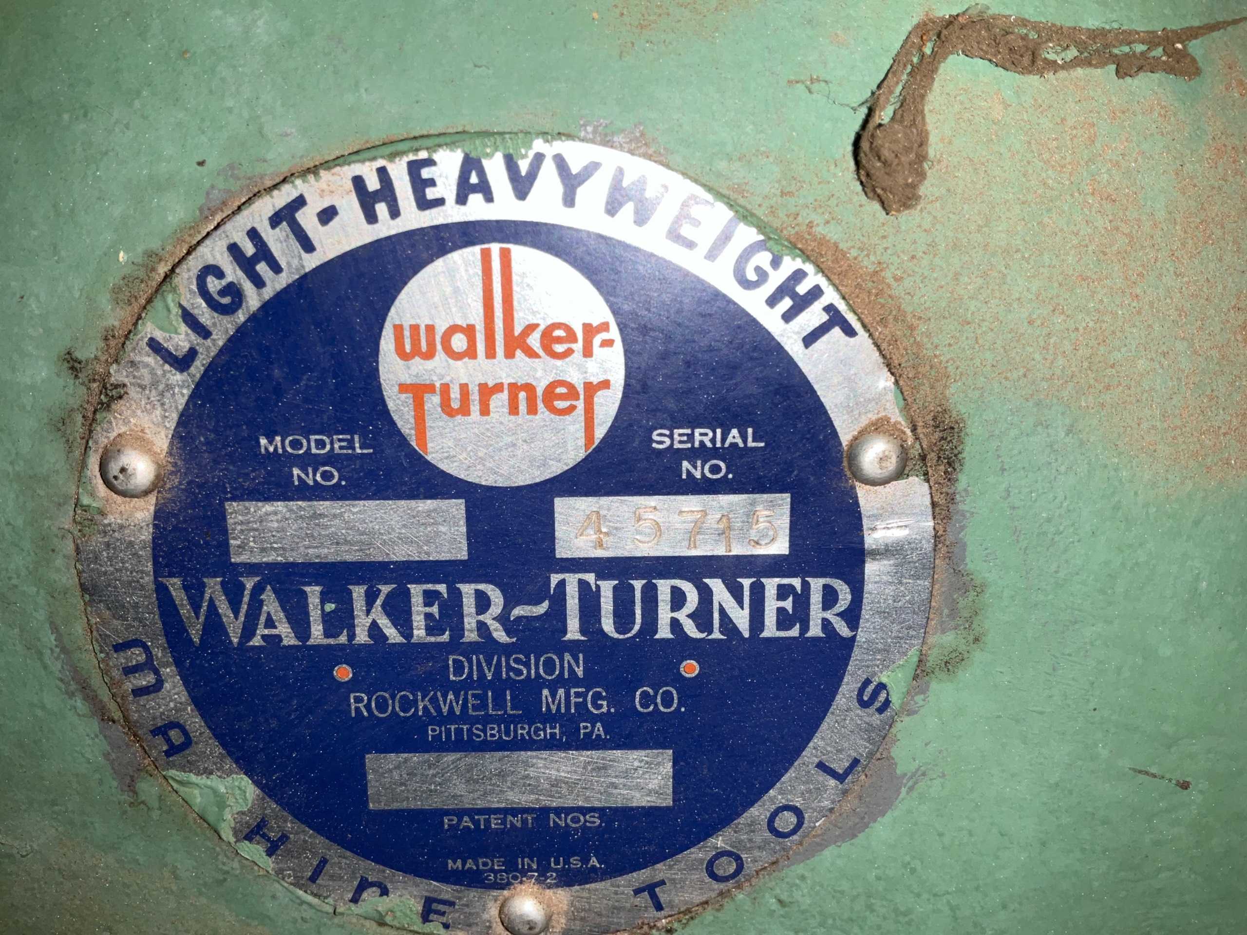 WALKER TURNER SCROLL SAW - WOODWORKING