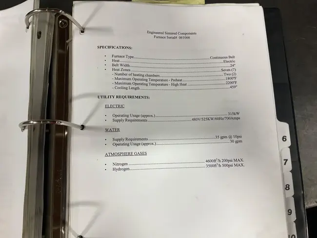 2006 GASBARRE 24E-7Z SINTERING BELT FURNACE - undefined