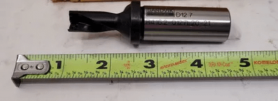 SANDVIK COROMANT R416.2-0127L20-21 INDEXABLE DRILL OAL: 3.56” FLUTE LENGTH 1.3” - MACHINE TOOLING