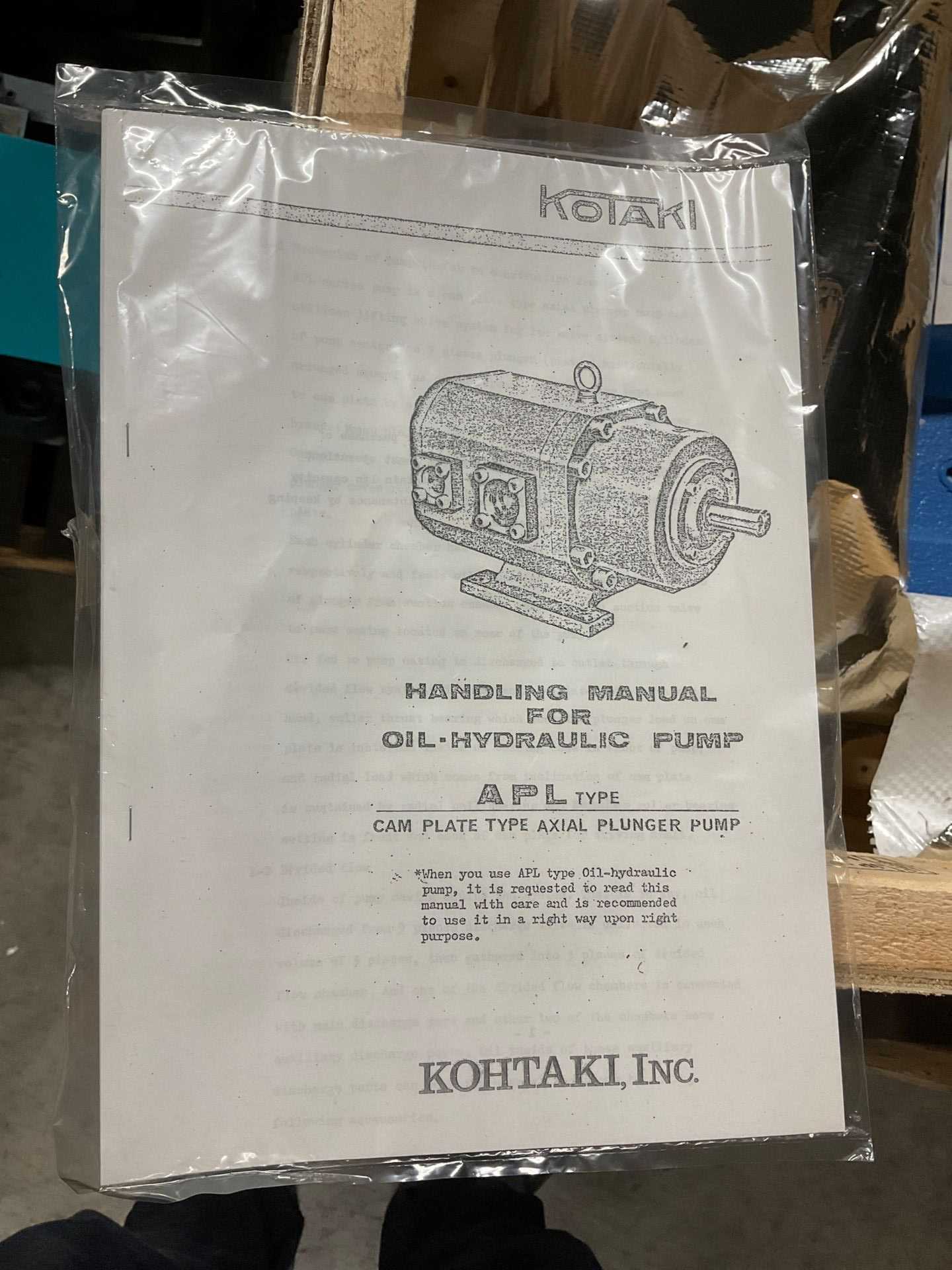2021 KOHTAKI APL-160SL HYDRAULIC PLUNGER PUMP - HYDRAULIC PLUNGER PUMP