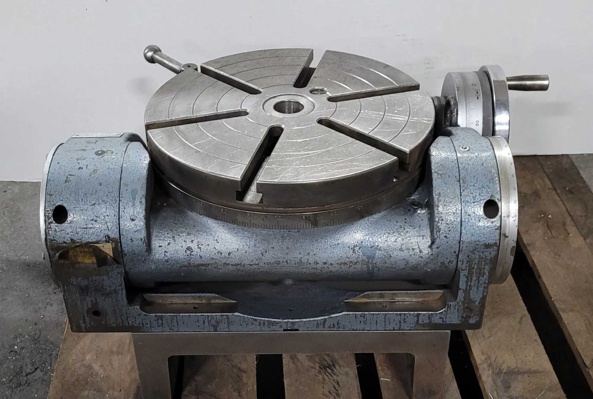 YUASA 550-212 12" TILTING ROTARY TABLE 4MT 90:1 PRECISION TOOL - ROTARY TABLES