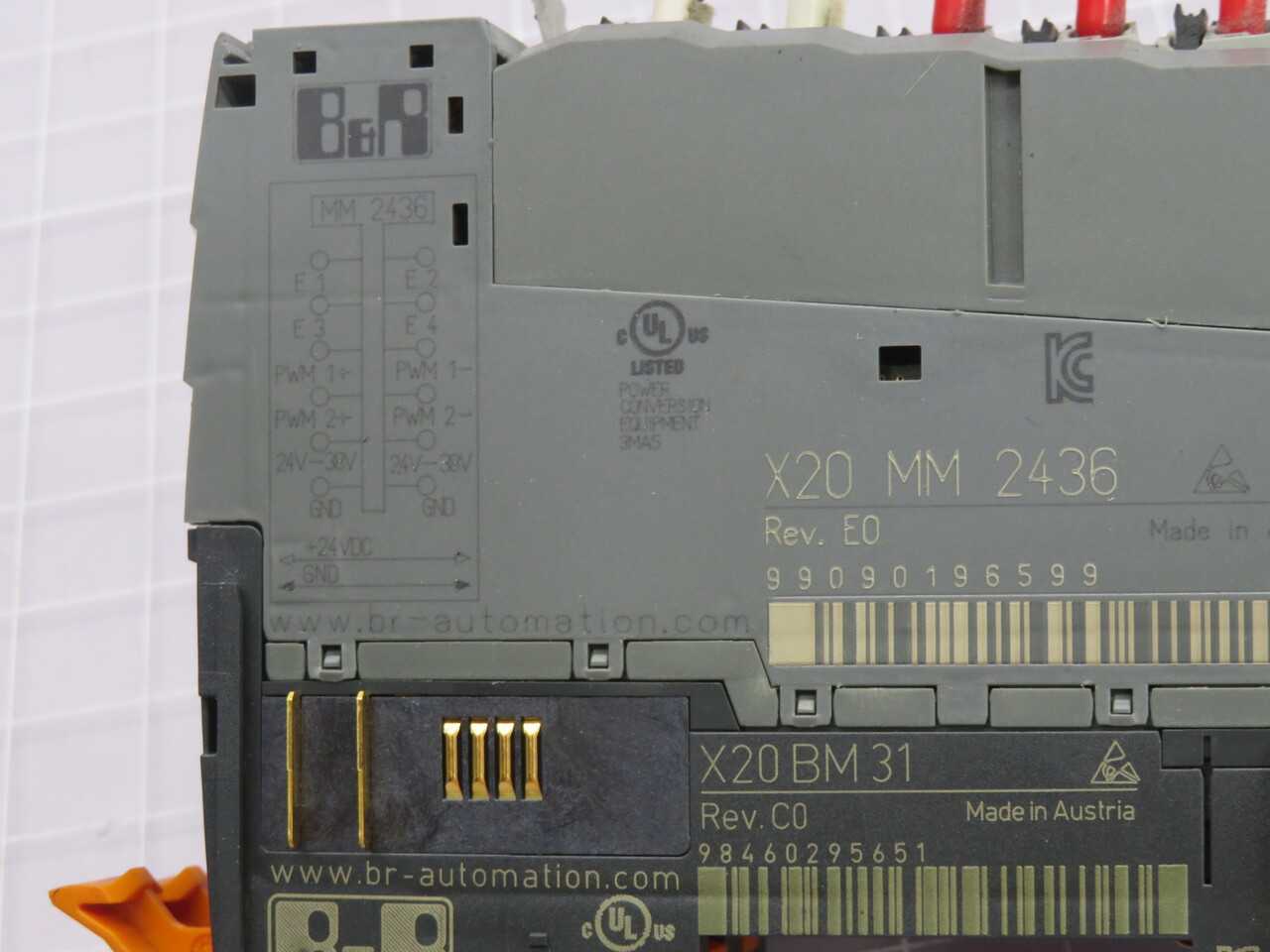 B&R X20 MM 2436 MOTOR BRIDGE MODULE T261625 - MOTOR DRIVES