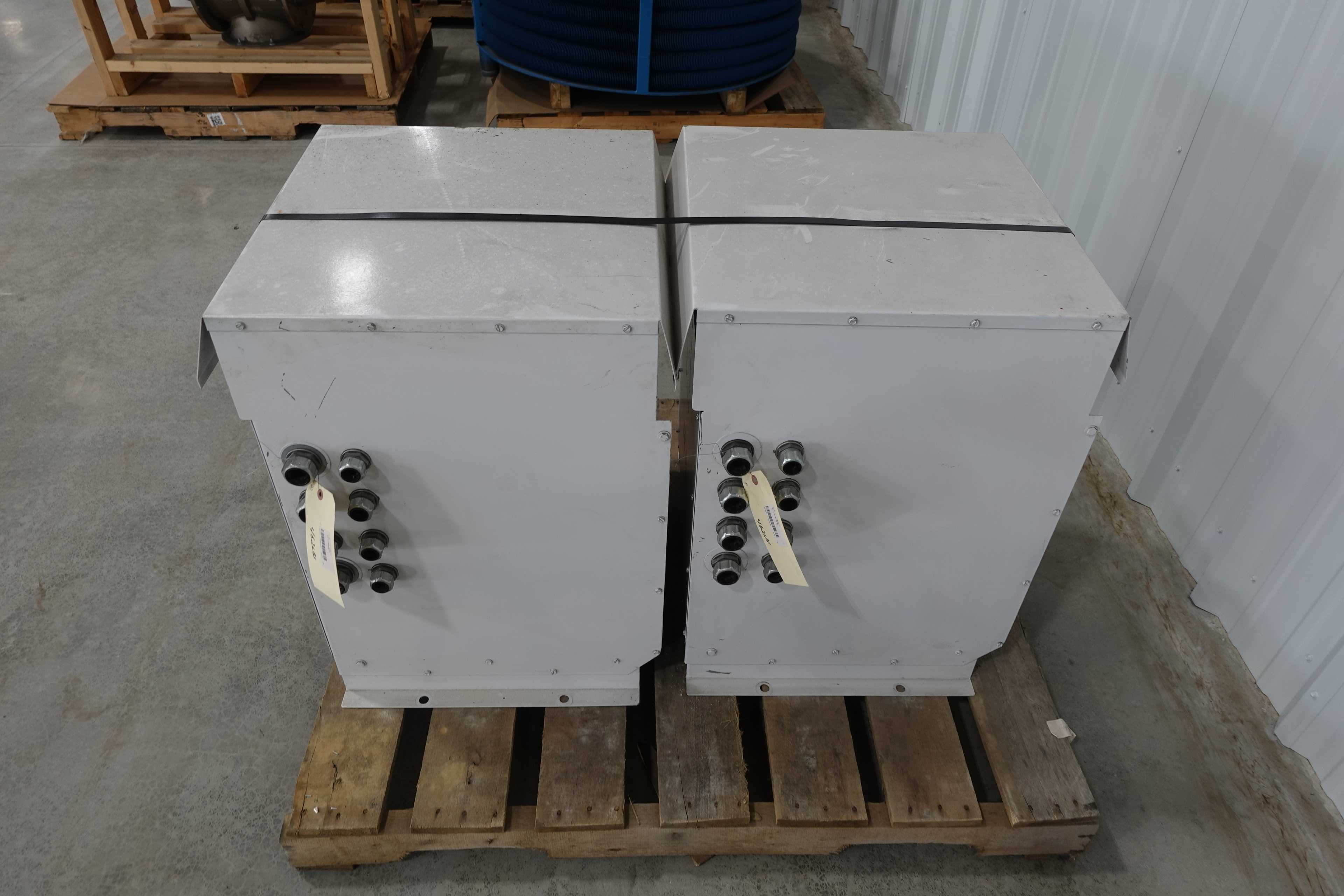 SKU 1710988 - LOT OF 2 HPS H1EM045KB00S CENTURION 1 DRY POWER DISTRIBUTION TRANSFORMERS - POWER TRANSFORMERS