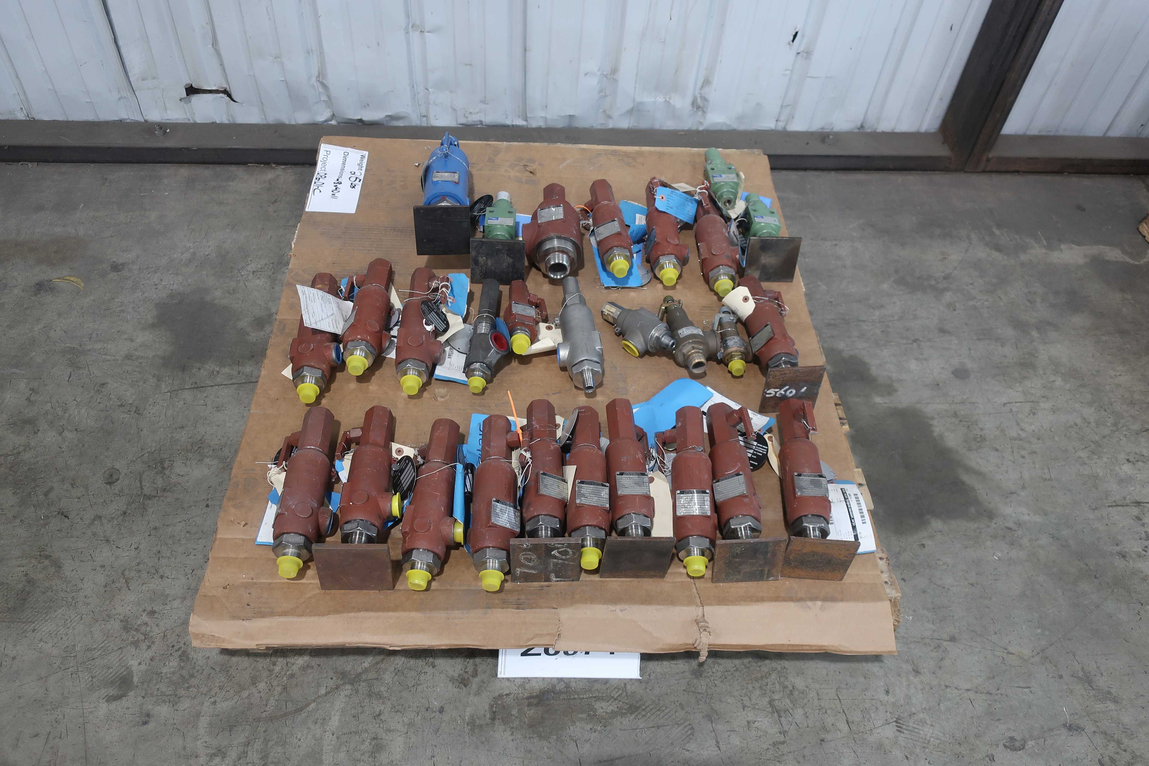 PALLET OF ASSORTED RELIEF VALVES - RELIEF VALVE