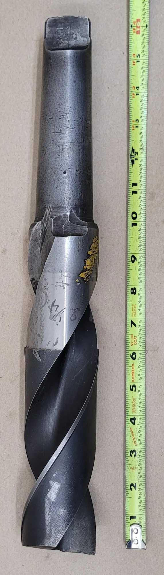 2-1/4" TWIST DRILL, 5MT MORSE TAPER SHANK, 16" OAL, 9-1/2" FLUTE, 6" SHANK, 2 SPIRAL FLUTES - MACHINE TOOLING