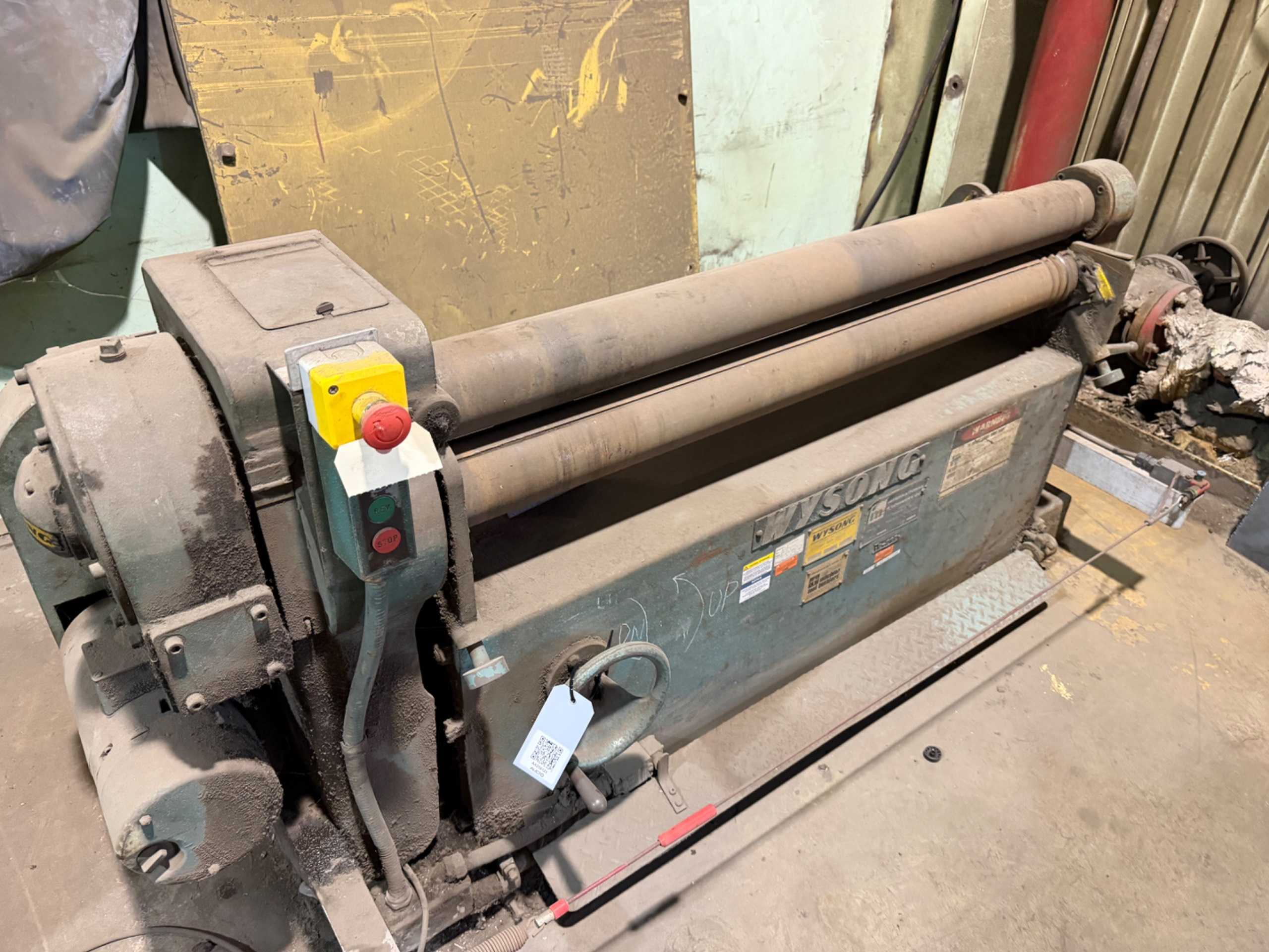 WYSONG AND MILES B-48 SLIP ROLL, 48IN X 12-14GA, 4.25IN ROLL DIA, 1.5 HP, AIR DROP END - ROLL FORMERS