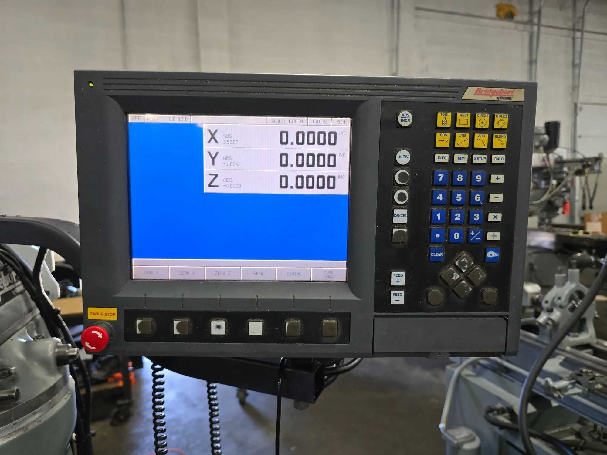 2005 BRIDGEPORT HARDINGE SERIES 1 2J CNC VERTICAL MILL 9X48 TABLE R8 60-4200 RPM 2HP - VERTICAL MILLING MACHINES