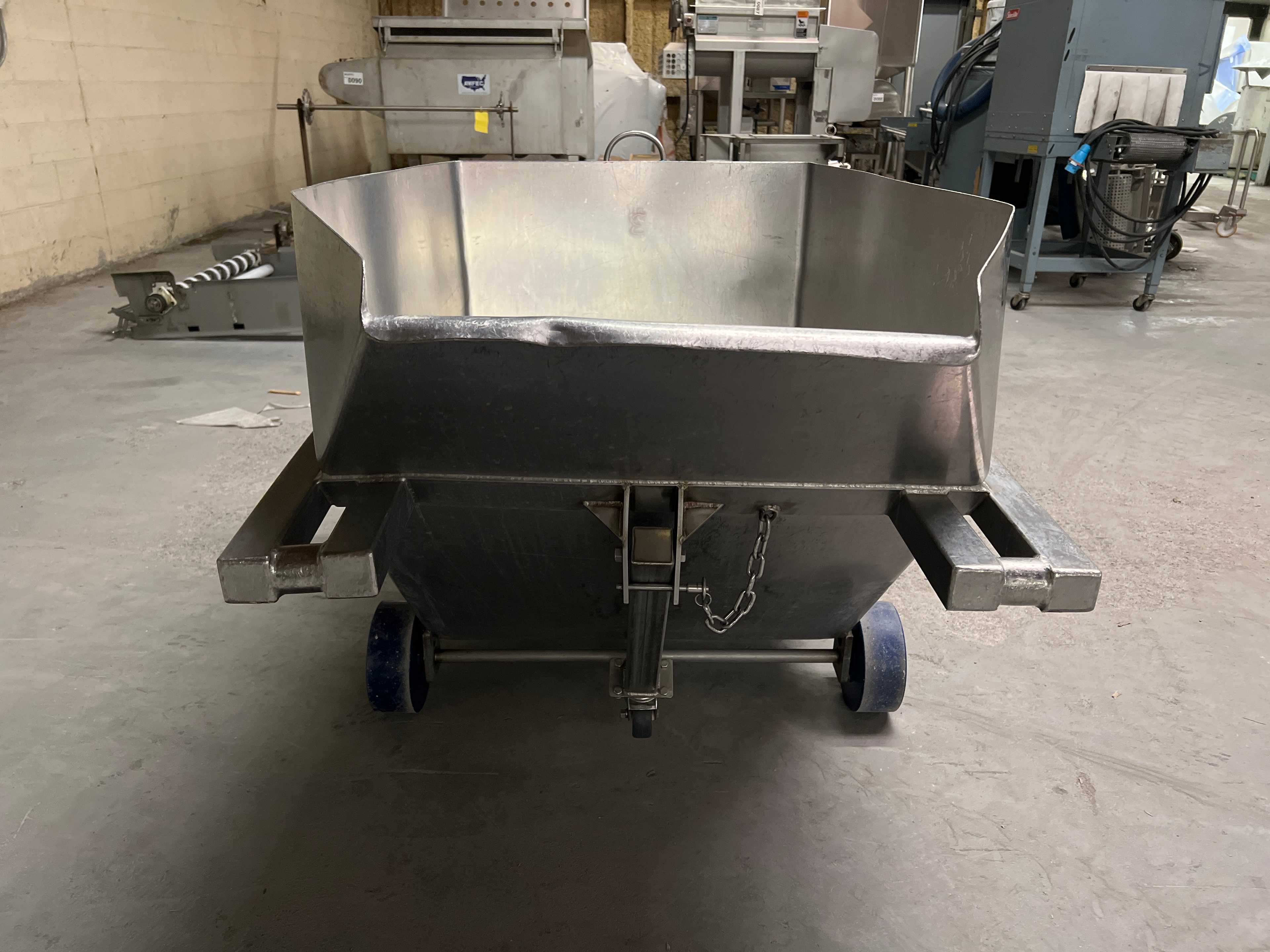 Stainless Steel Dump Cart Hopper - ROLLING CARTS
