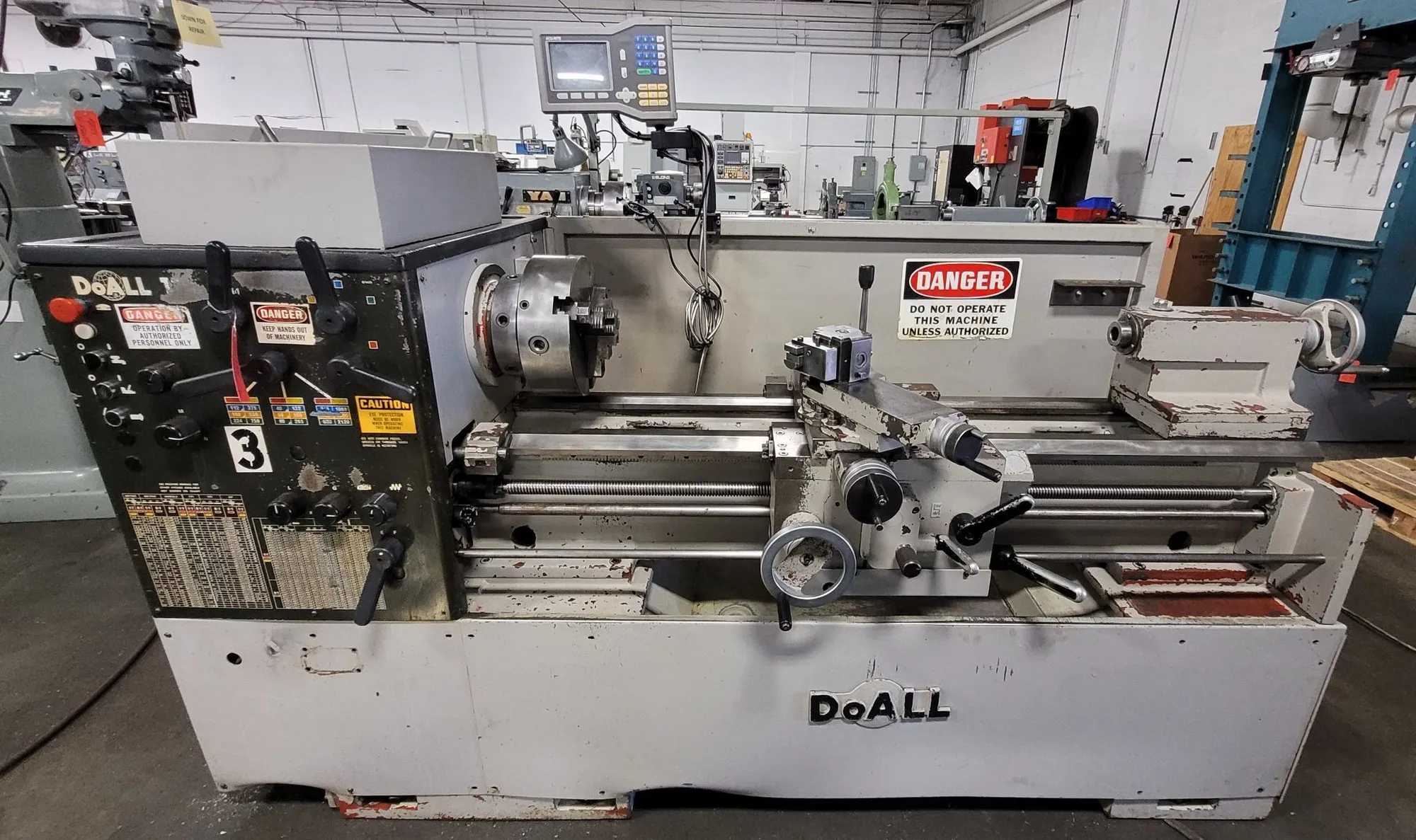 17" X 48" DOALL/ROMI #17 TOOLROOM ENGINE LATHE - PRECISION & PERFORMANCE - MANUAL LATHES