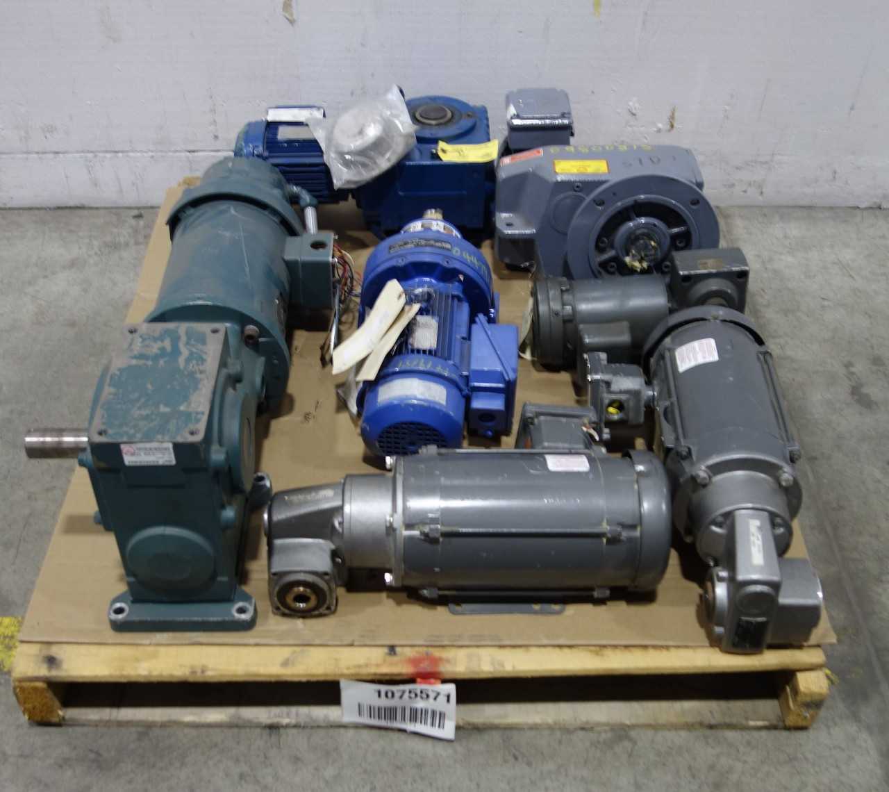 SKU 1075571- PALLET OF ASSORTED GEARMOTORS - GEARMOTOR