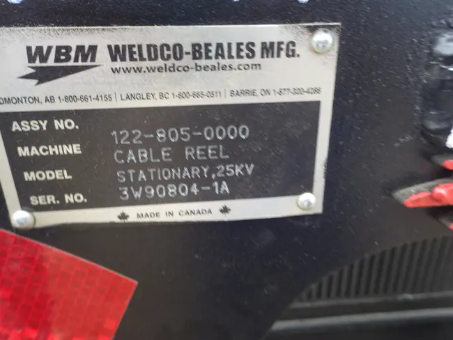 WBM 25KV STATIONARY CABLE REELER - undefined