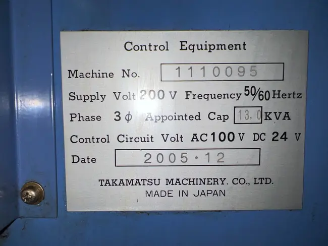 2005 TAKAMATSU X-100 CNC LATHE - undefined