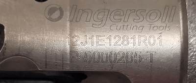 INGERSOLL 12J1E1281R01 INDEXABLE INSERT END MILL, 1.25" CUTTING DIA, 4.50" OAL, 3 FLUTES - MACHINE TOOLING