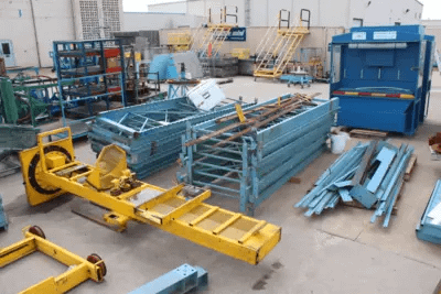 STANLEY VIDMAR 2K STAK SYSTEM 14-BAY PALLET STACKING/RETRIEVAL, 2000LB CAPACITY - PALLET RACKING