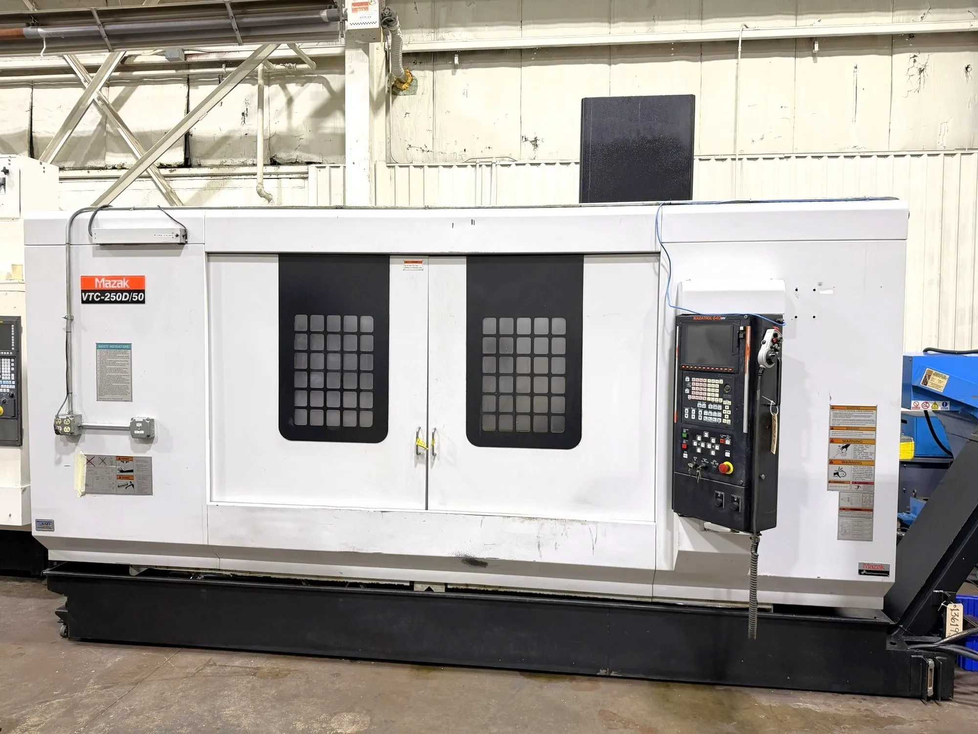2008 MAZAK VTC-250D/50 VERTICAL MACHINING CENTER, 3-AXIS, 6000 RPM, 30 HP, CAT-50 - VERTICAL MACHINING CENTERS