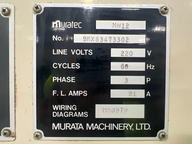 1998 MURATEC MW12 CNC LATHE - undefined