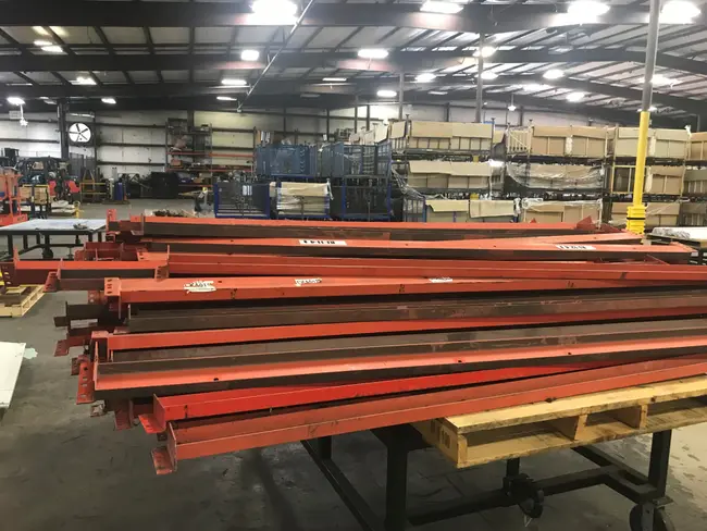 BULK LOT OF METAL PALLET RACKING - undefined
