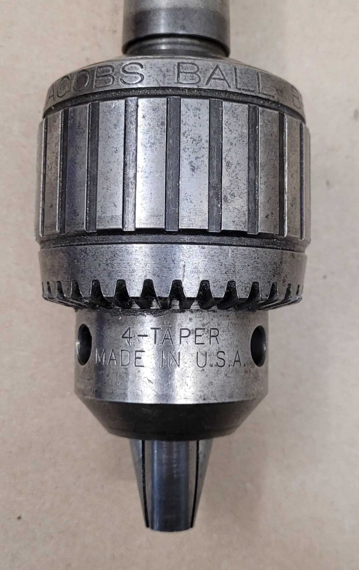 JACOBS 18N SUPER CHUCK HD BALL BEARING 4MT ARBOR 1/8-3/4IN 3-19MM KEY K4 - MACHINE TOOLING