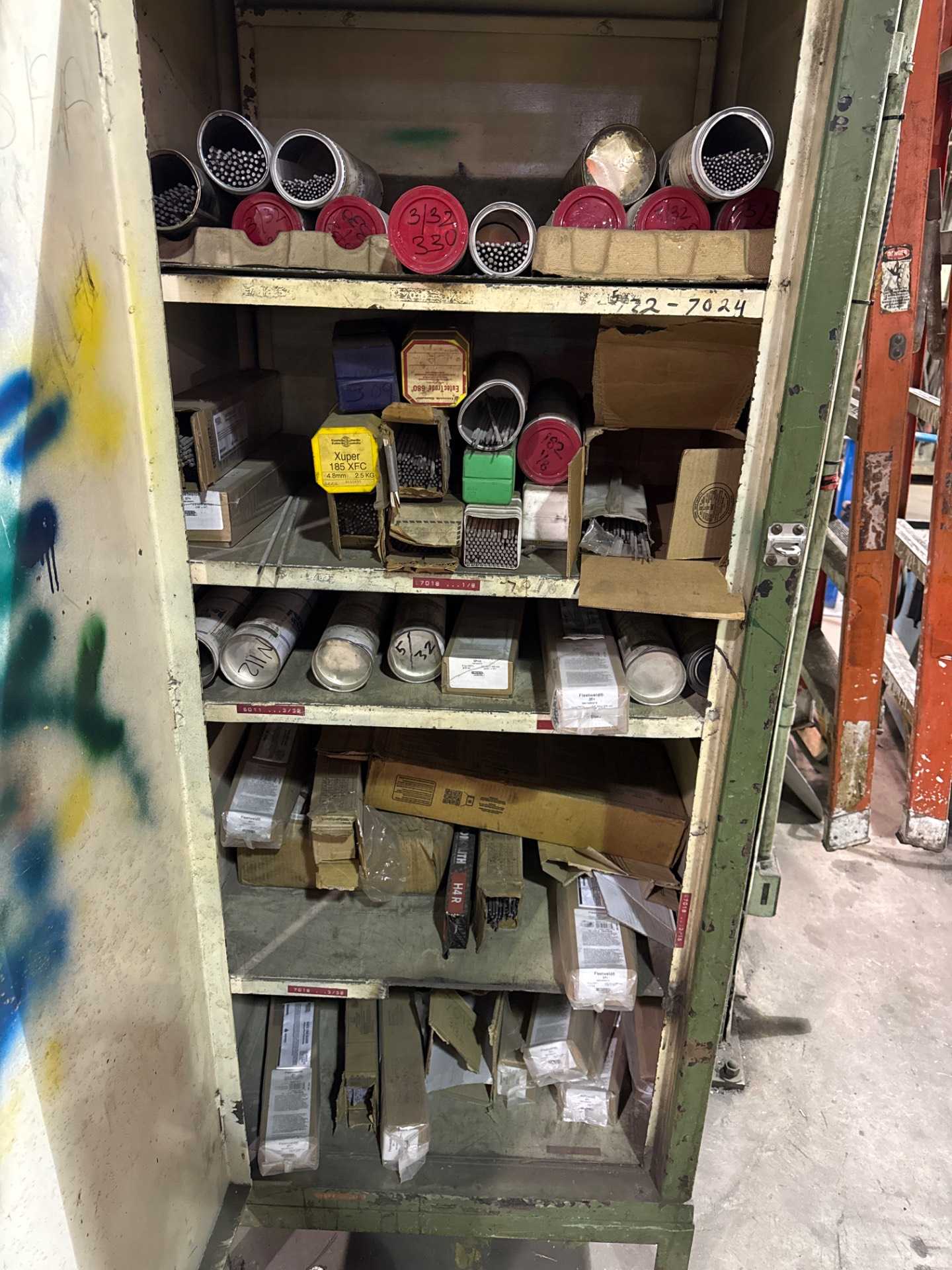 Storage Cabinet with Welding Rods - FREE STANDING STORAGE CABINET